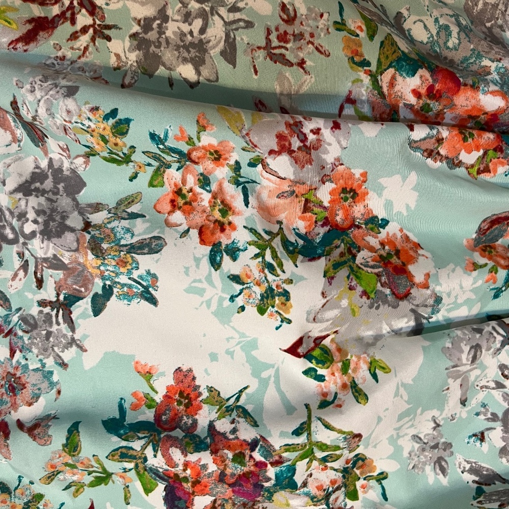 NWT Teeze Me Juniors Lace Back Sleeveless Fit&Flare Floral Dress in Mint 13/14 - Picture 11 of 16